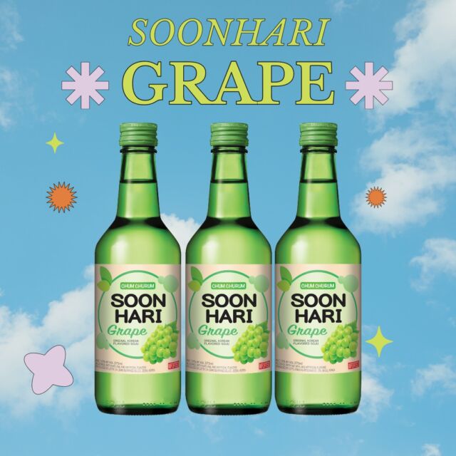 wishing everyone a GRAPEful week 💚
#SoonhariSoju #PARTYEVERYWHERE #Soonhari #FlavorChoice #SoonhariSips #Soju #LetsSoonhari