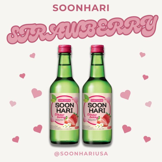 Have a STRAWBELIEVABLE weekend! SOONHARI Strawberry soju is here for you 🍓🌟
#SoonhariSoju #PARTYEVERYWHERE #Soonhari #FlavorChoice #SoonhariSips #Soju #LetsSoonhari